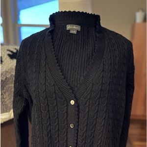 Long Sleeve Cable-knit Cardigan